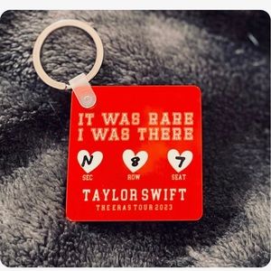 Taylor Swift Eras tour concert keychain - customize with your date, seat, etc!!!